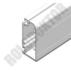 Szárnyprofil, alumínium extrudált  40 x 20mm, ÚJ ÍVES pántos szúnyogháló ajtóhoz  