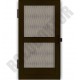 Alumínium nyíló szúnyogháló ajtó 40 x 20mm íves, "S" merevítő, rugdosó profillal