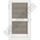 Alumínium nyíló szúnyogháló ajtó 40 x 20mm ÚJ íves, "S" merevítő, rugdosó profillal