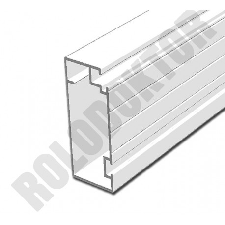 Szárnyprofil, alumínium extrudált 45 x 20mm,  SZÖGLETES pántos szúnyogháló ajtóhoz  