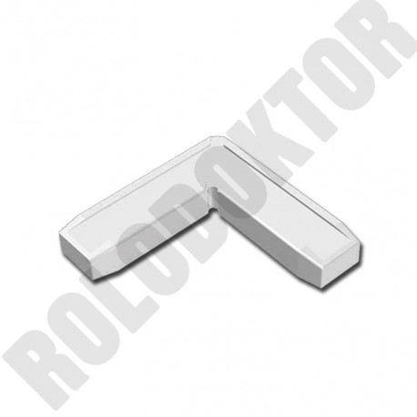 Belső (rejtett) műanyag SAROK, alumínium extrudált 17 x 7mm FIX szúnyoghálóhoz