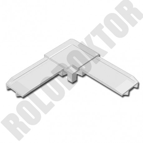 Külső műanyag SAROK, alumínium extrudált 26 x 11mm FIX szúnyoghálóhoz