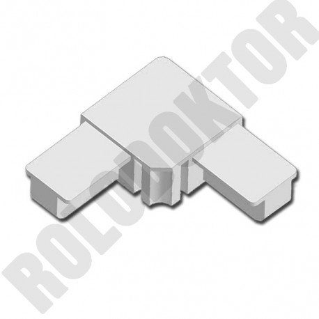 Külső műanyag SAROK, műanyag 18 x 32mm extrudált FIX szúnyoghálóhoz