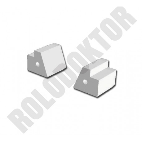 Merevítő BETÉT rejtett műanyag, SZÖGLETES (45x20) pántos szúnyogháló ajtóhoz 