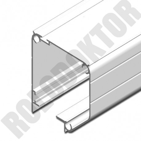 Rolós szúnyoghálóhoz TOK 41mm SZÖGLETES (kefenúttal)