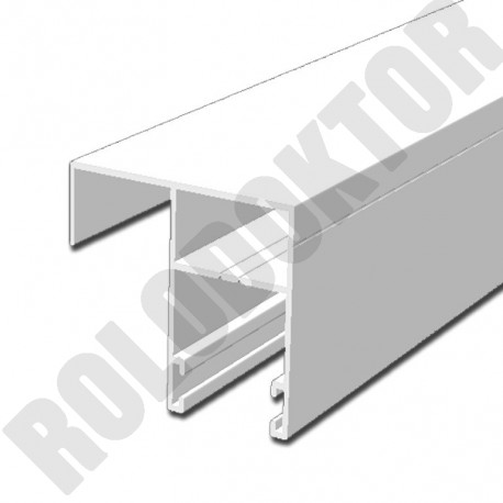Rolós szúnyoghálóhoz alumínium extrudált LEFUTÓ 32 x 41 (kiemelt)