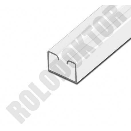 Rolós szúnyoghálóhoz alumínium extrudált FIX AKASZTÓ profil 22 x 14 mm