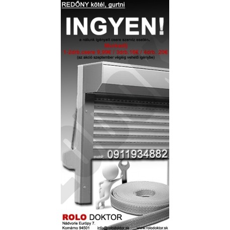 Redőny gurtni, kötél CSERE